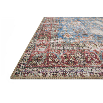 Loren Rug 01 | Blue / Brick