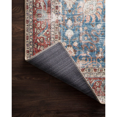 Loren Rug 01 | Blue / Brick