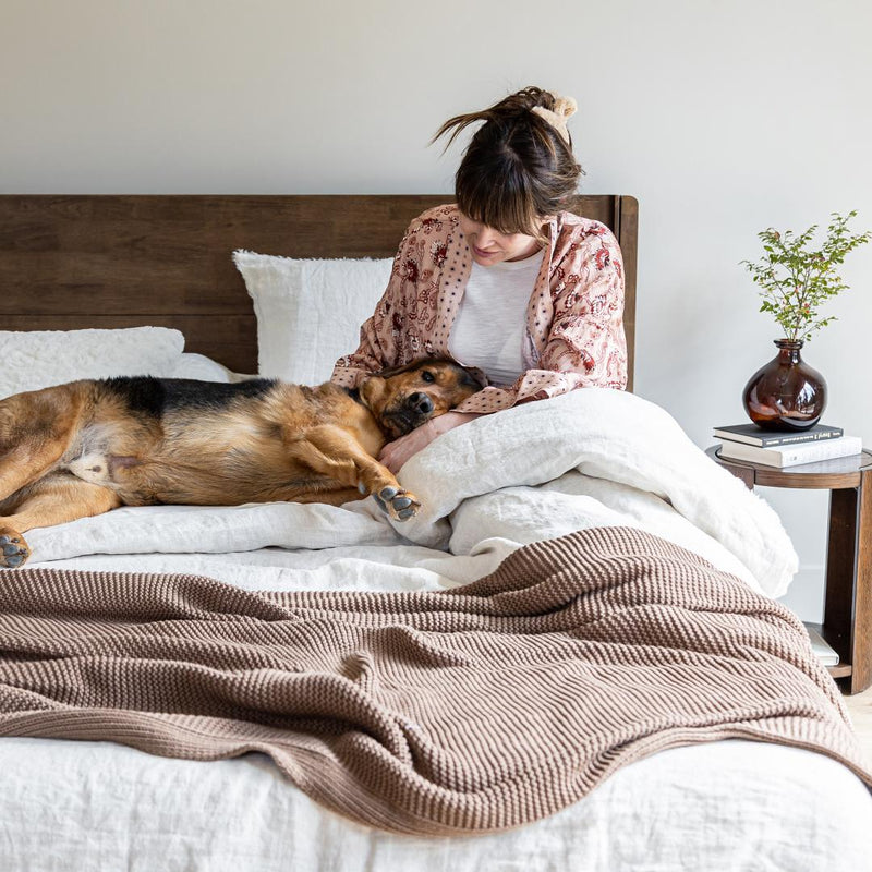 Lux Tool-Free Queen Bed | Walnut