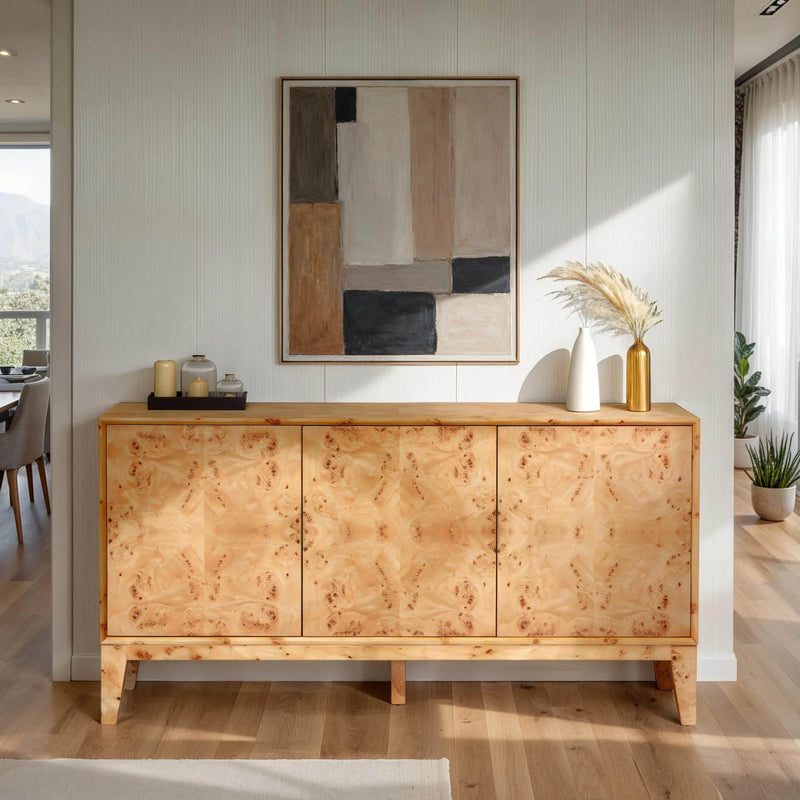 Burl 3 Door Sideboard