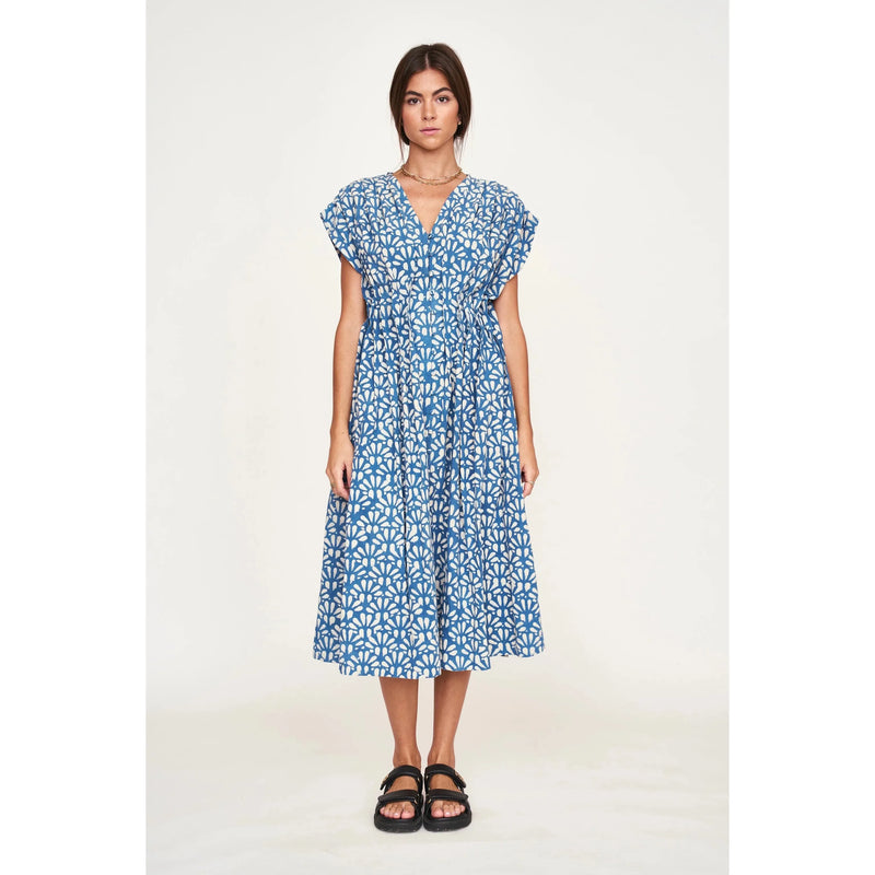 Korcula Dress | Trellis Indigo