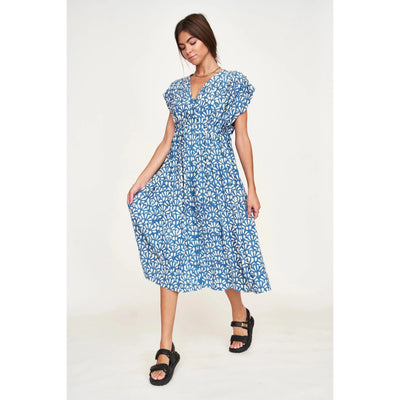 Korcula Dress | Trellis Indigo