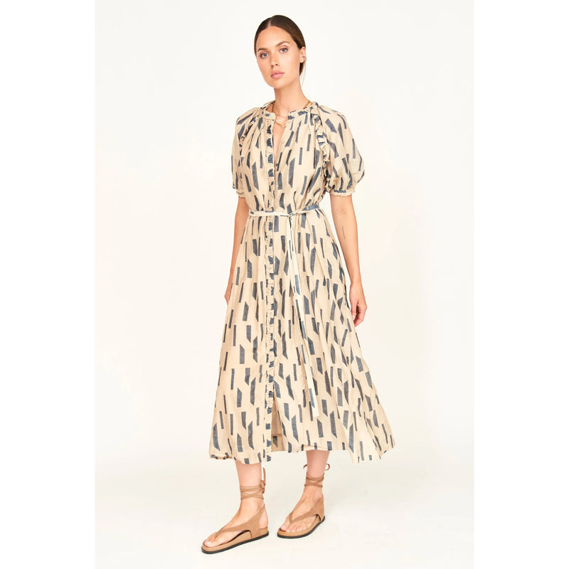Somerset Dress | Parchment Rainfall