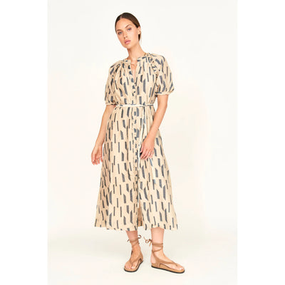 Somerset Dress | Parchment Rainfall