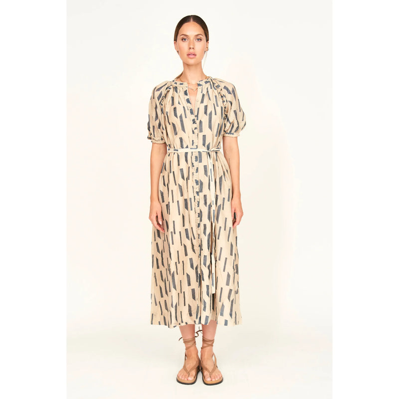 Somerset Dress | Parchment Rainfall