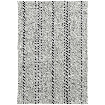 Melange Stripe Grey/Black Handwoven Indoor/Outdoor Rug