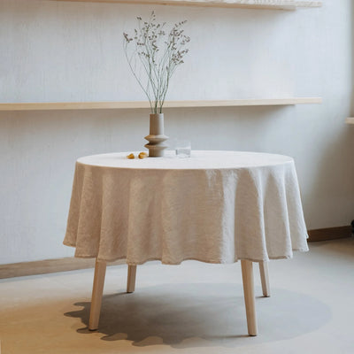 Linen Round Tablecloth | Melange