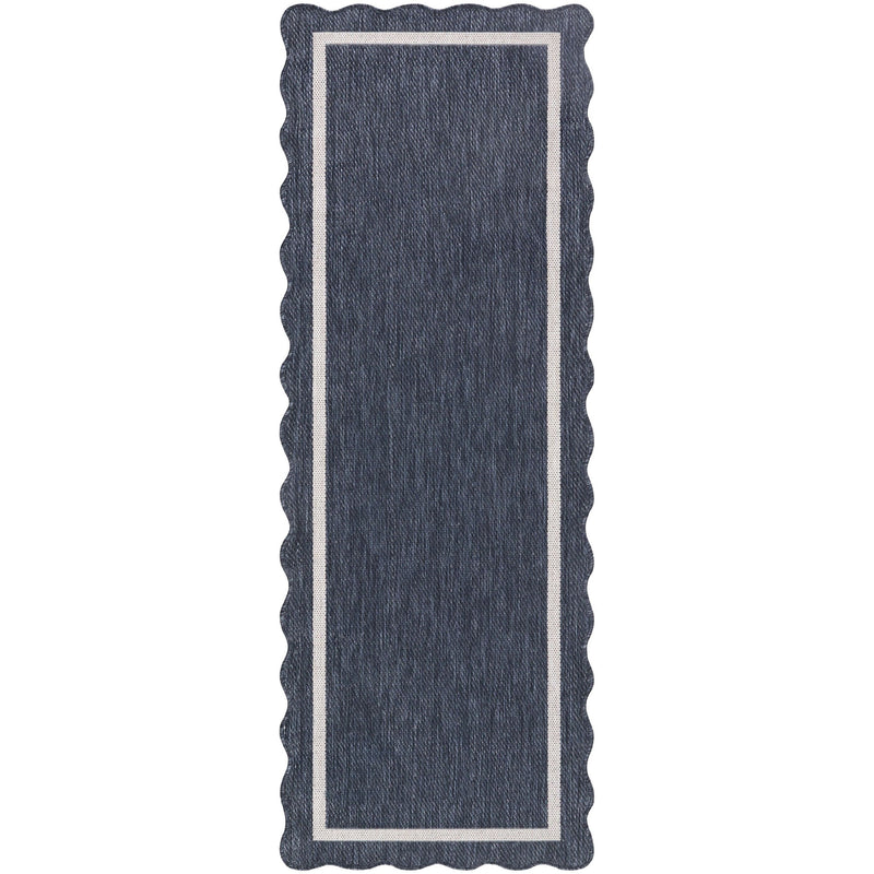 Miami Beach Rug 2320 | Dark Blue / Cream