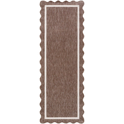 Miami Beach Rug 2323 | Dark Brown / Cream
