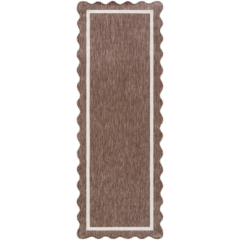 Miami Beach Rug 2323 | Dark Brown / Cream
