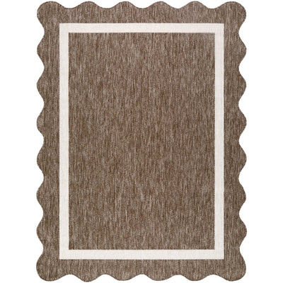 Miami Beach Rug 2323 | Dark Brown / Cream