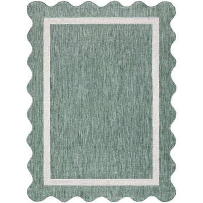 Miami Beach Rug 2326 | Medium Green / Cream