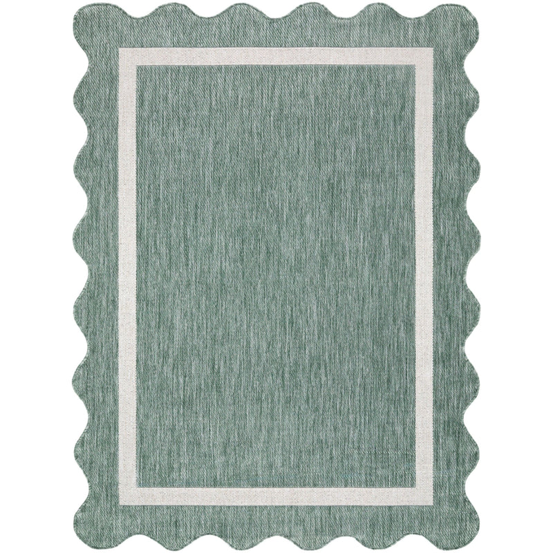 Miami Beach Rug 2326 | Medium Green / Cream
