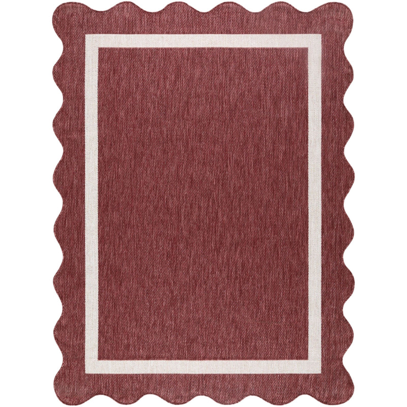 Miami Beach Rug 2328 | Burgundy / Cream
