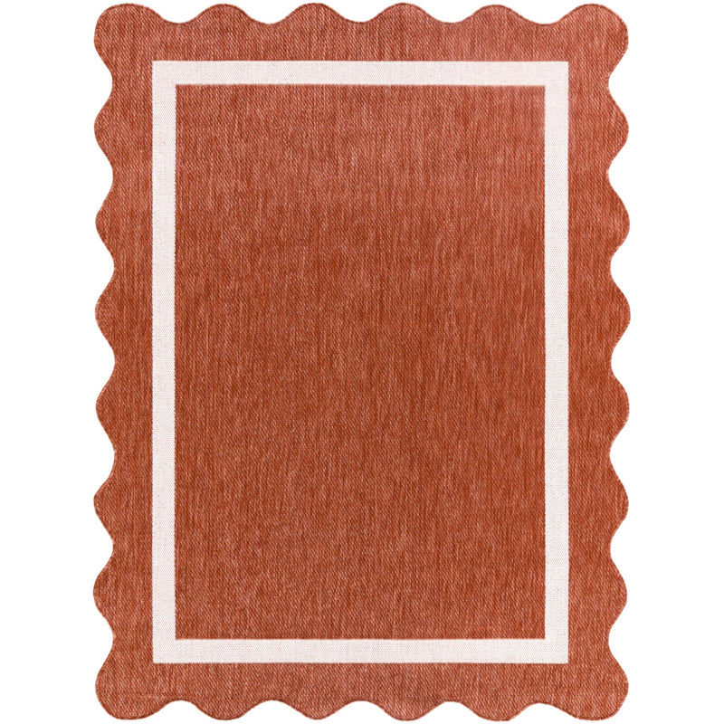 Miami Beach Rug 2329 | Rust / Cream