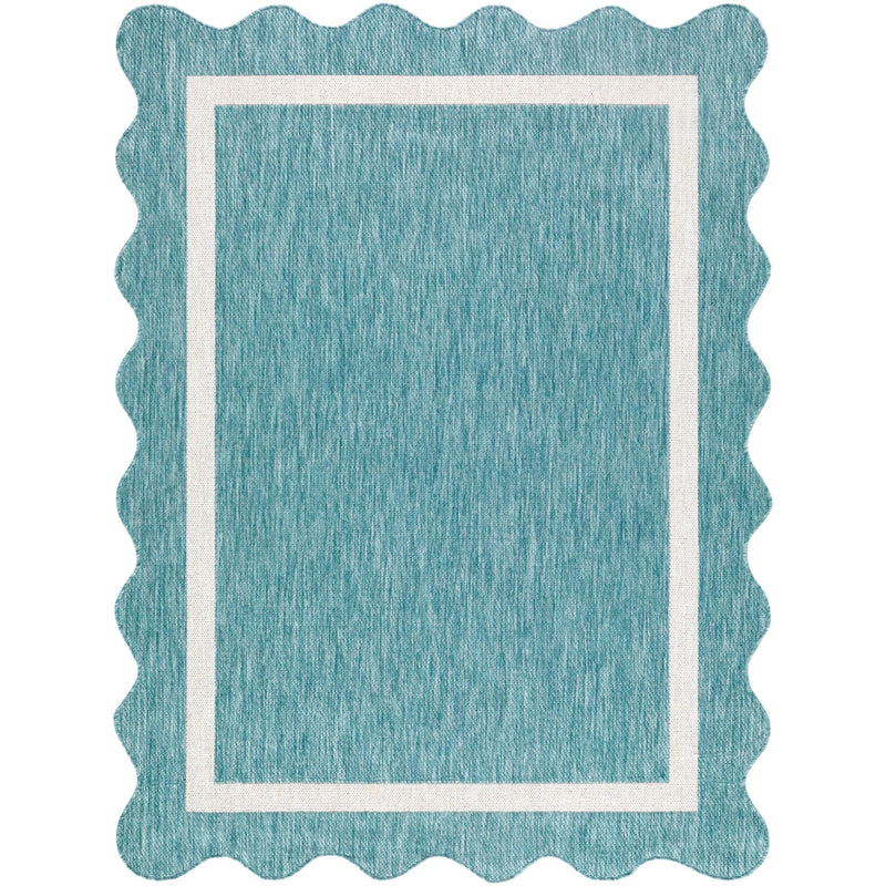 Miami Beach Rug 2330 | Aqua / Cream