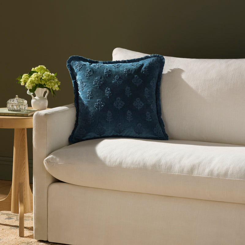 Fern Pillow | Navy