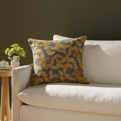 Fawn Pillow | Blue / Gold
