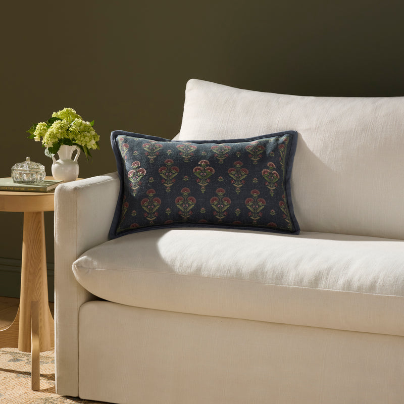 Marigold Pillow | Blue / Multi