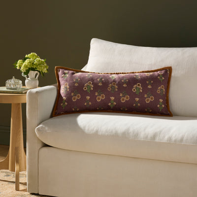 Posie Pillow | Wine / Multi