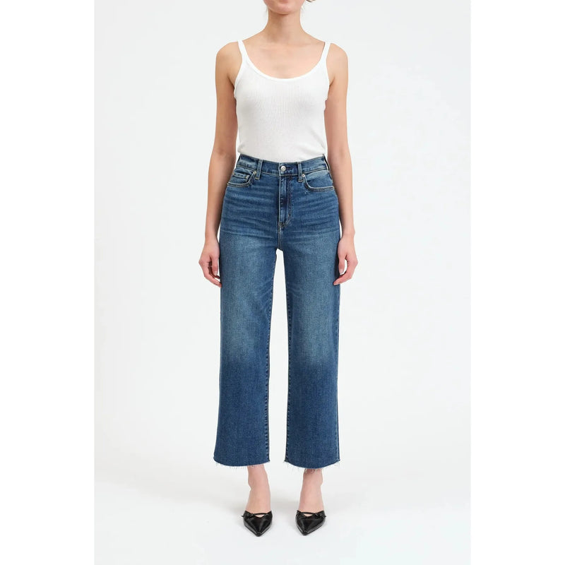 Pleaser High Rise Wide Ankle Jeans | Uptown