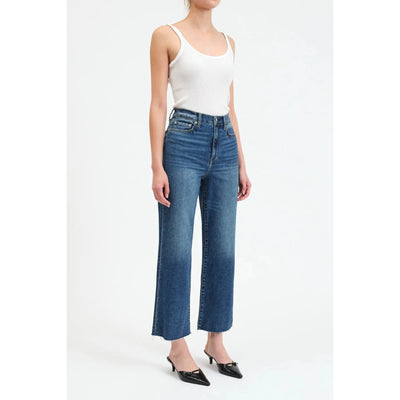 Pleaser High Rise Wide Ankle Jeans | Uptown