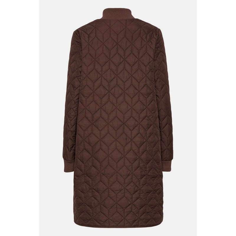 Padded Quilt Coat | Ebony