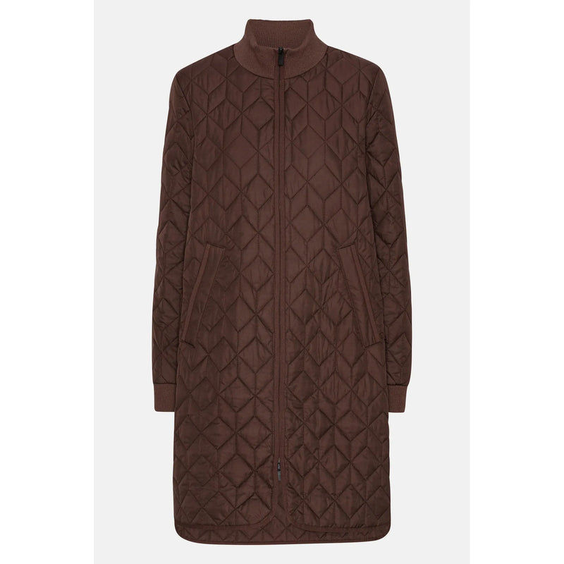 Padded Quilt Coat | Ebony