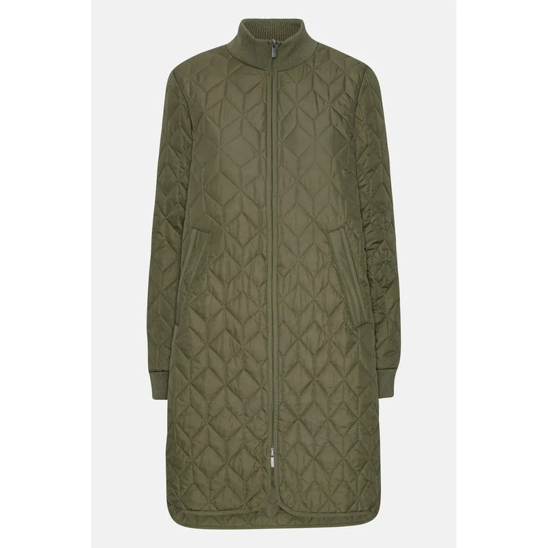 Padded Quilt Coat | Army