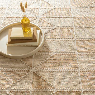 Ojai Hand Loom Knotted Cotton Rug | Wheat