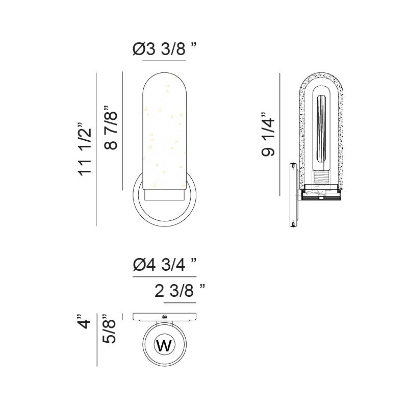 Capsula 11" Wall Sconce