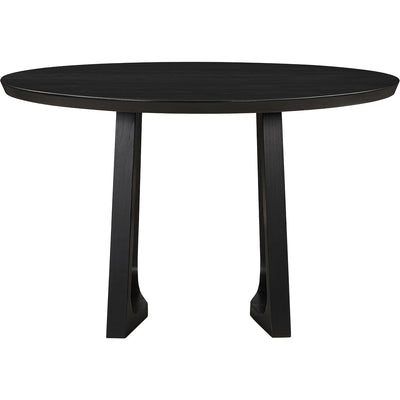 Silas Round Dining Table | Black Ash