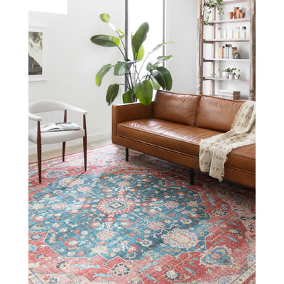 Skye Rug 05 | Brick/Ocean
