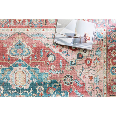 Skye Rug 05 | Brick/Ocean