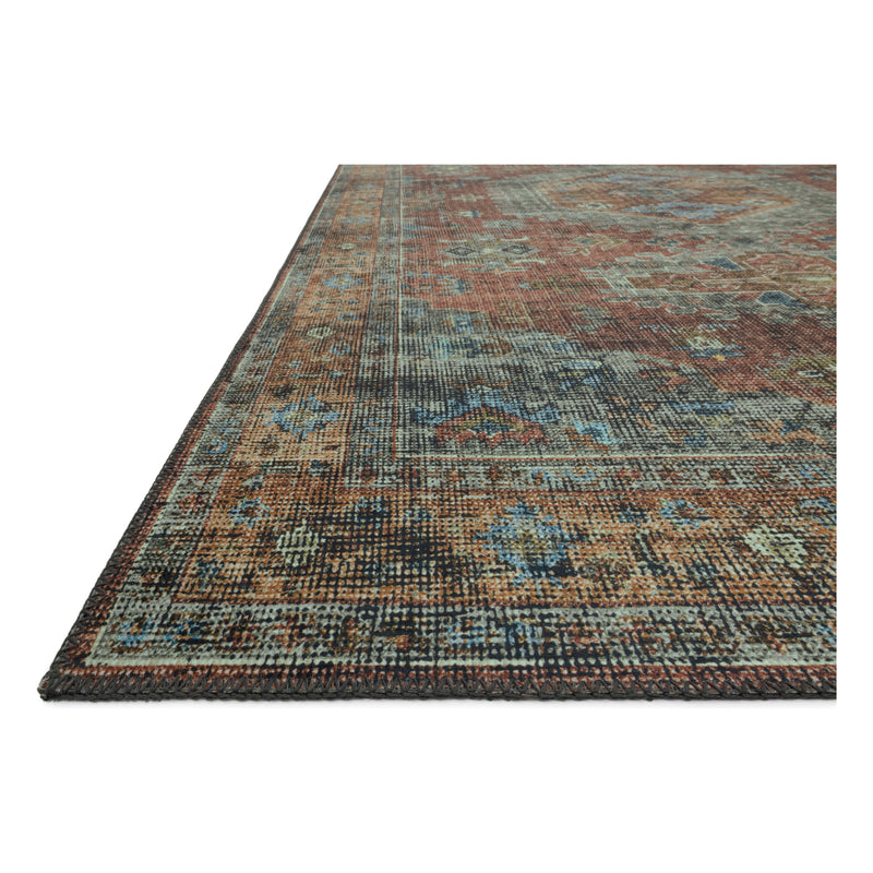 Skye Rug 07 | Terracotta/Sky
