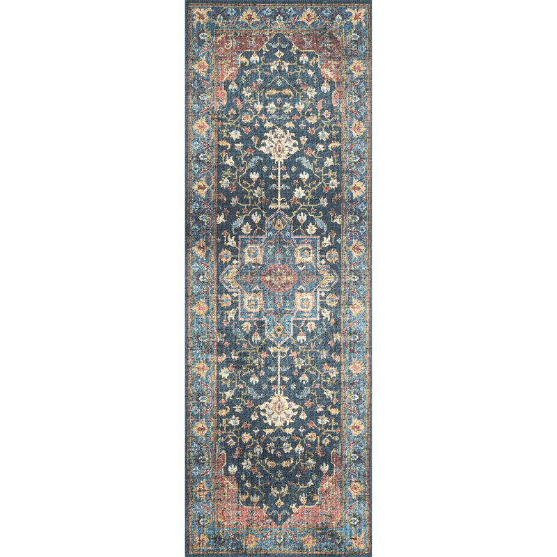 Skye Rug 08 | Denim/Brick