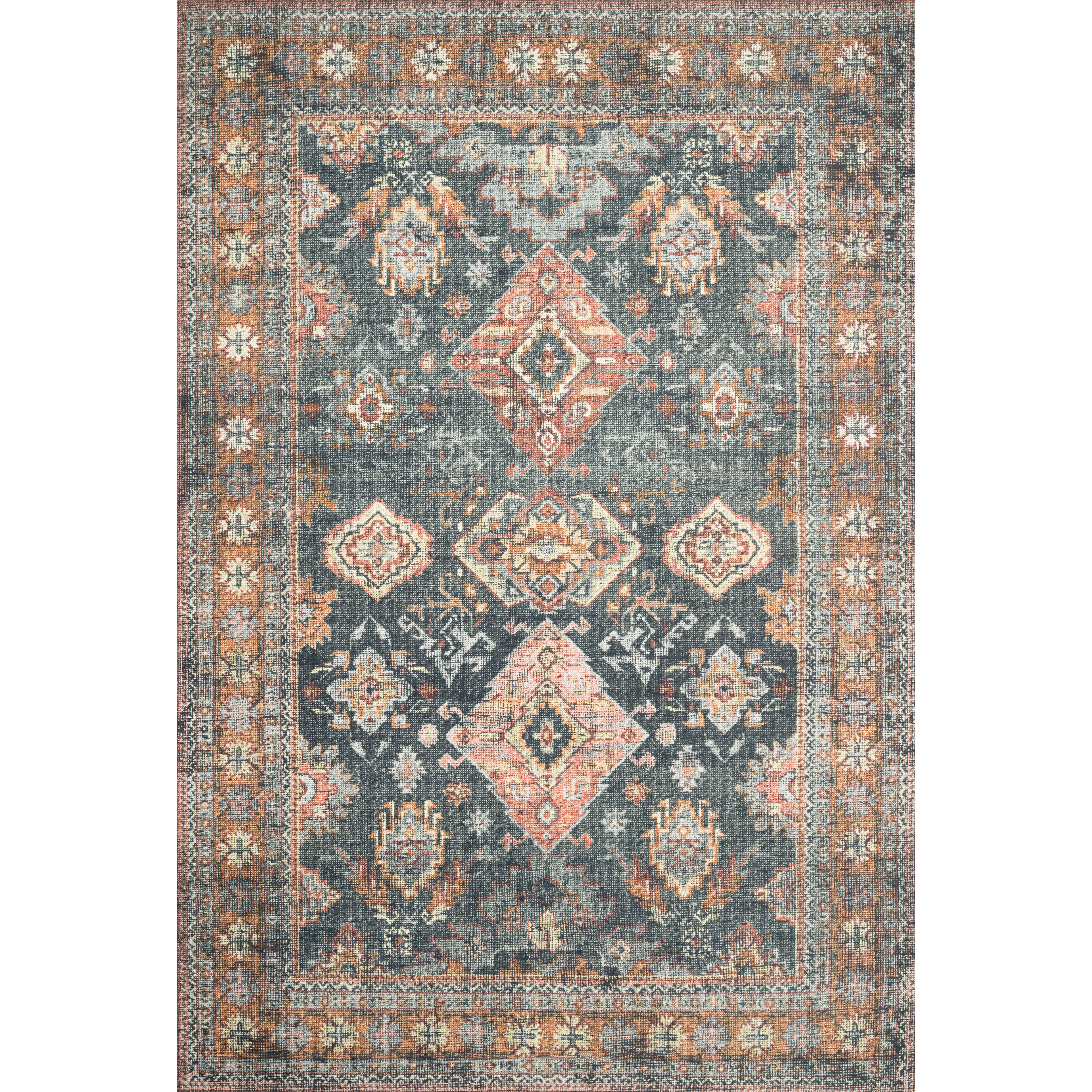 Skye Rug 10 | Sea / Rust – Modern Komfort