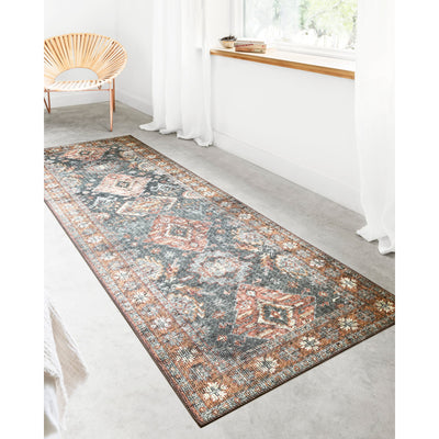 Skye Rug 10 | Sea/Rust