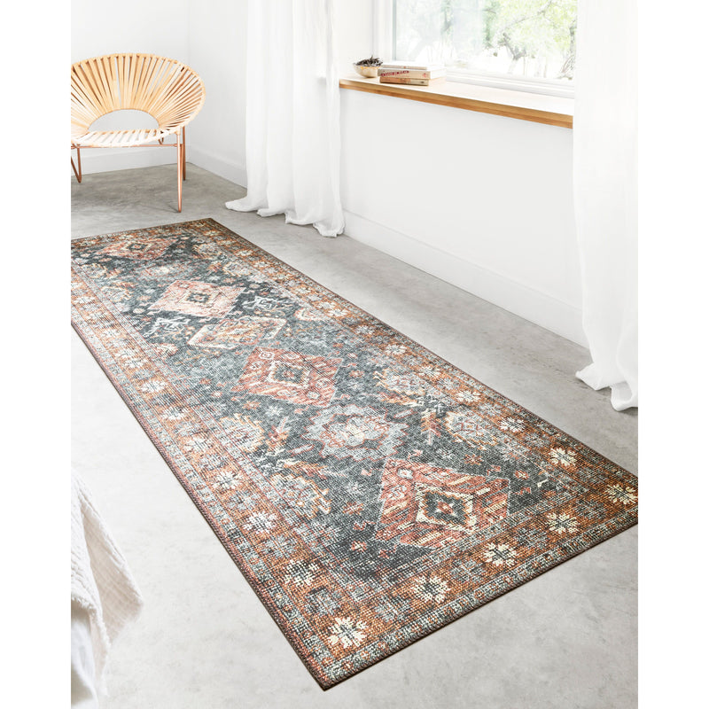 Skye Rug 10 | Sea/Rust