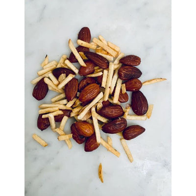 Fancy Cocktail Nuts | Potato Sticks & Valencia Almonds