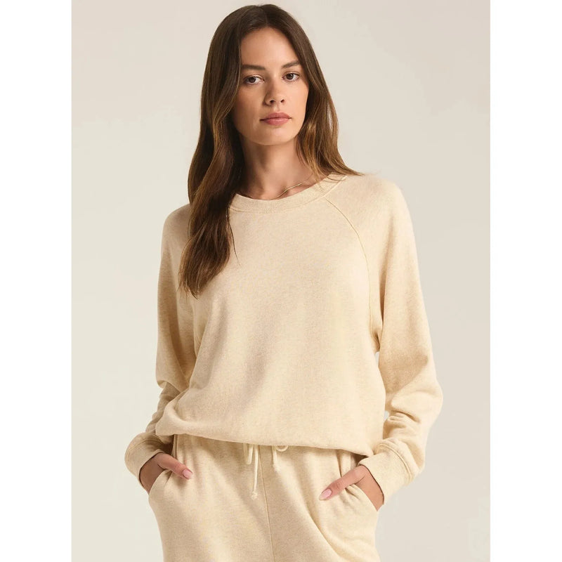 Saldana French Terry Sweatshirt | Oatmeal Heather