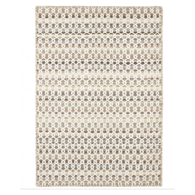 Poppy Natural Handwoven Wool Rug