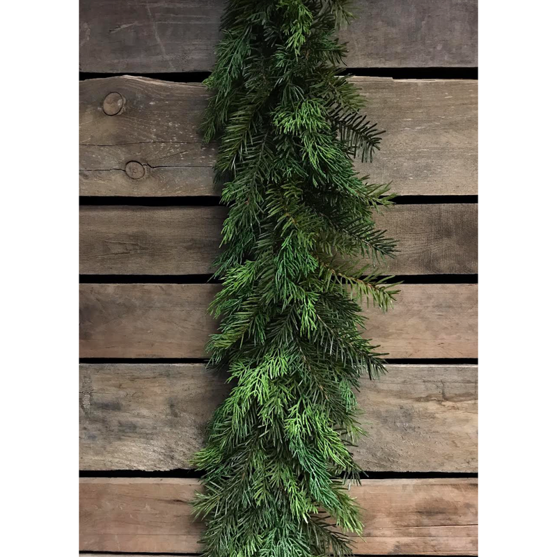 Fresh Touch Cedar and Hemlock Garland 72"