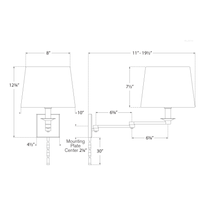 Evans Swing Arm Wall Sconce