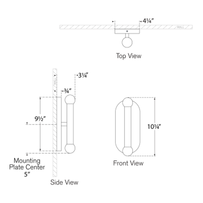 Rousseau LED Medium Vanity Sconce