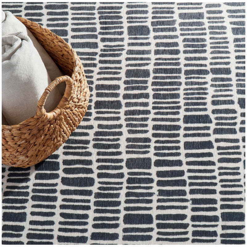 Roark Charcoal Machine Washable Rug