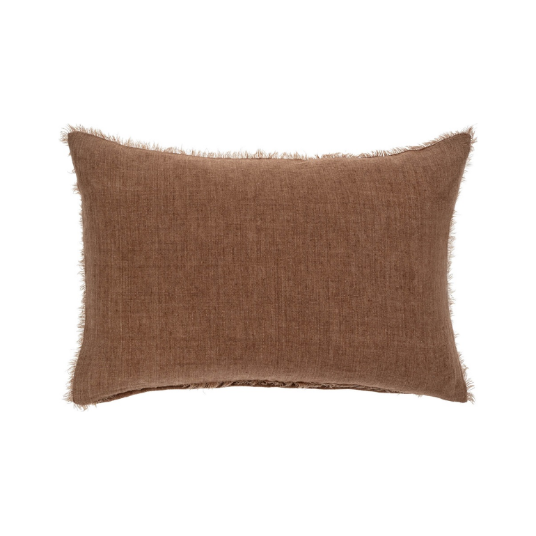 Lina Linen Lumbar Pillow | Rooibos