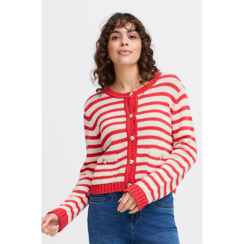 Belinda Cardigan | Poinsettia mix