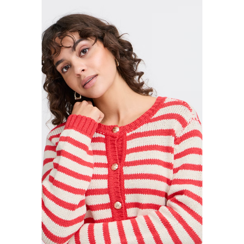 Belinda Cardigan | Poinsettia mix