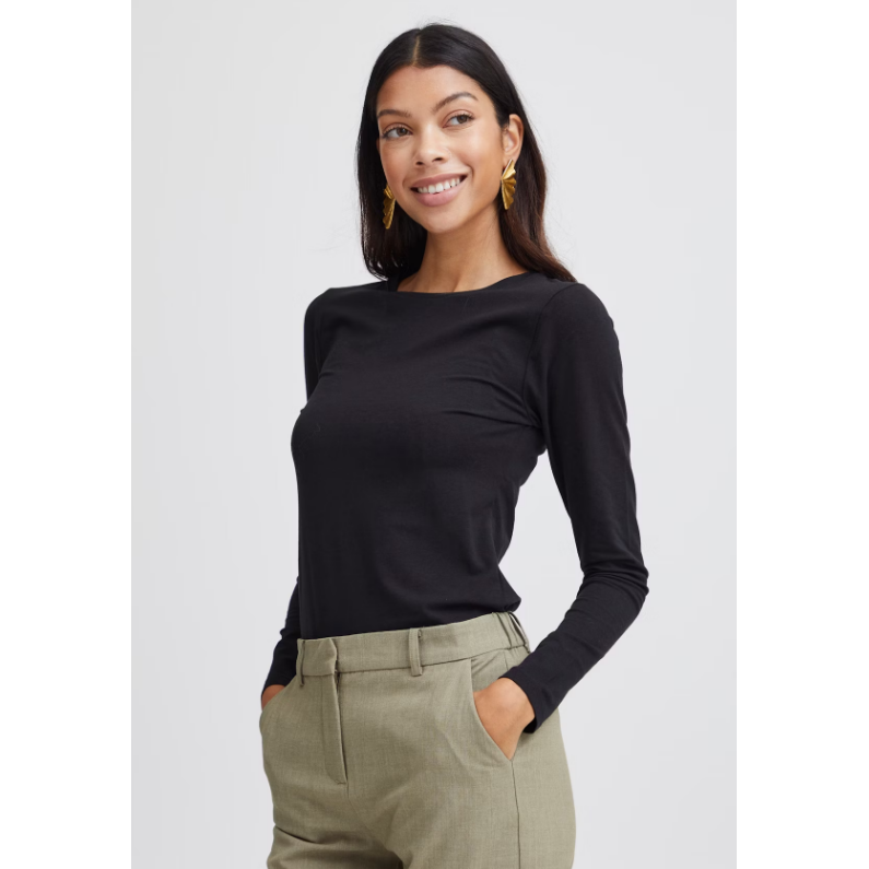 Pamila Longsleeve T-Shirt | Black